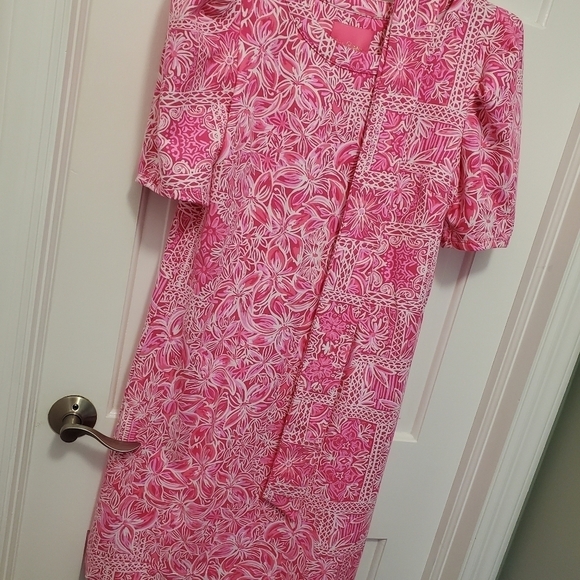 NWT Lilly Pulitzer Harriet "Pinata Pink New Blooms" Pattern Large Ret. $158 - Picture 11 of 13